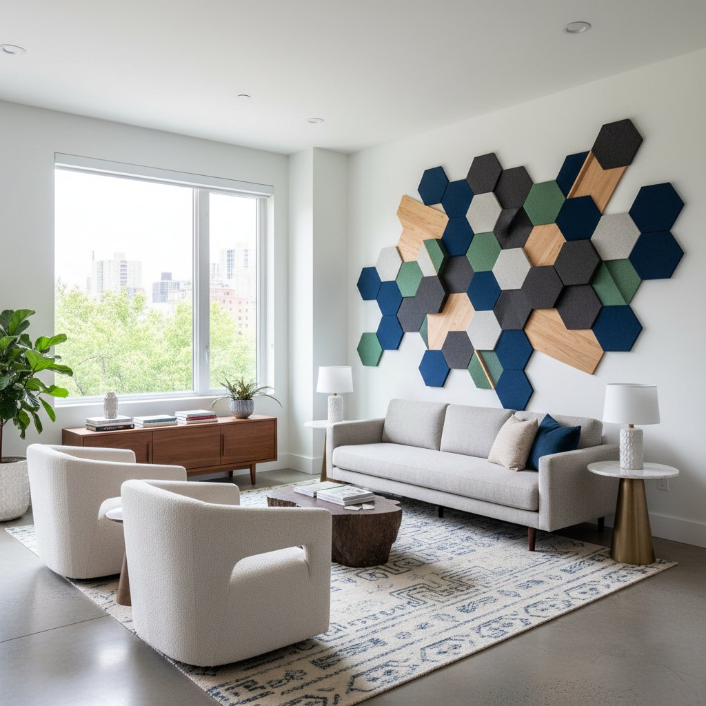 Featured image for Style Your Living Room with Artistic Acoustic Panels