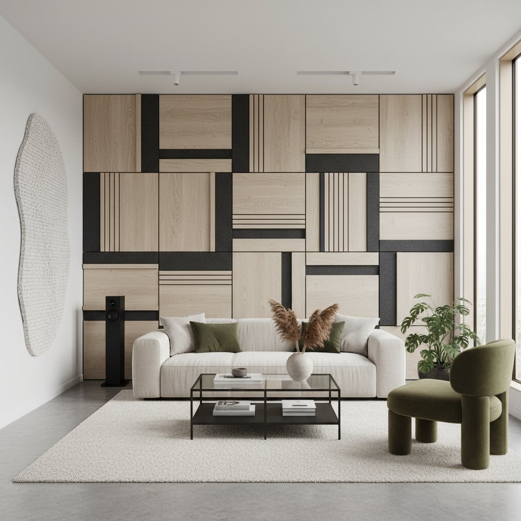 Featured image for Why Acoustic Tiles Left Studios for Living Rooms