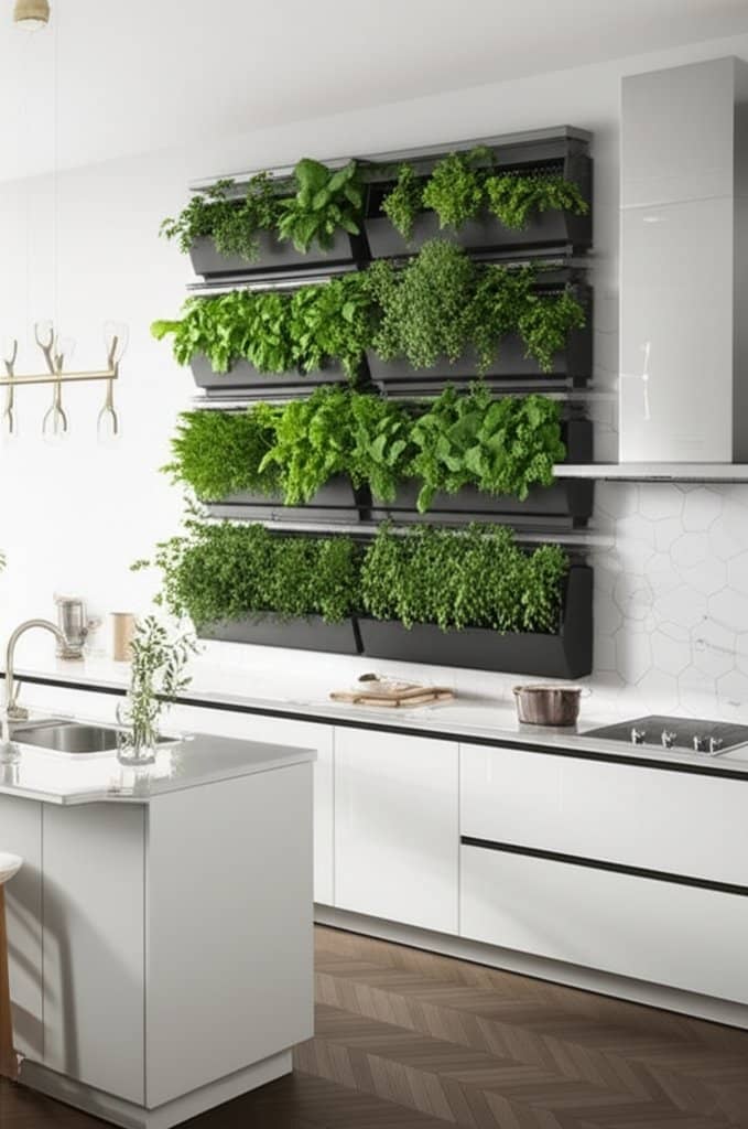 Featured image for Vertical Herb Walls Bring Fresh Style to Modern Kitchens