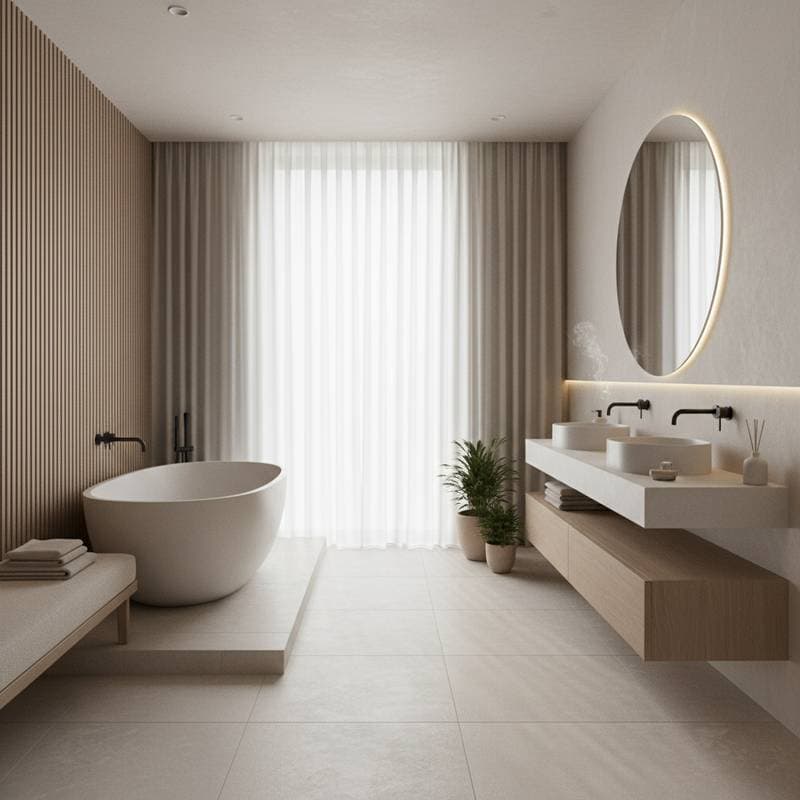 Featured image for Japandi Bathrooms: Where Minimalism Meets Warmth