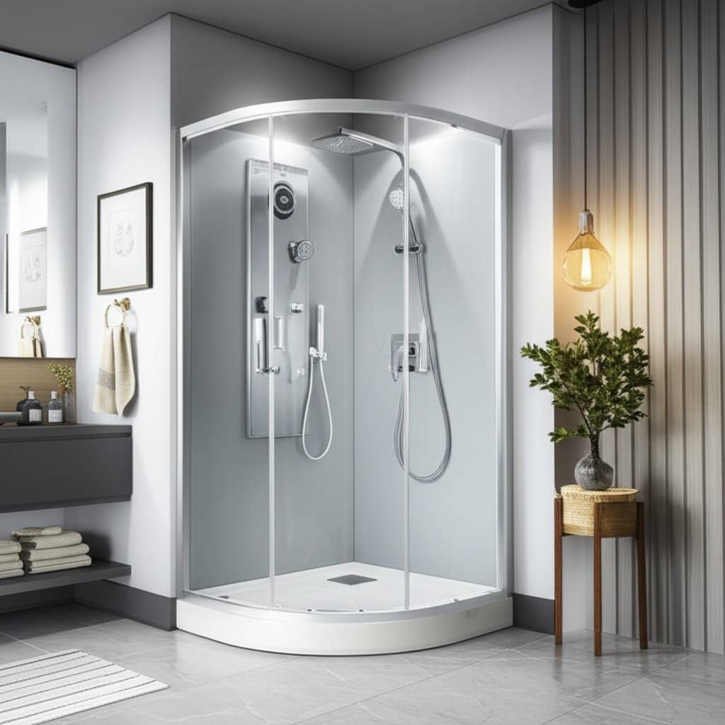 Featured image for Steam Shower Pods Transform Bathrooms Into Home Spas