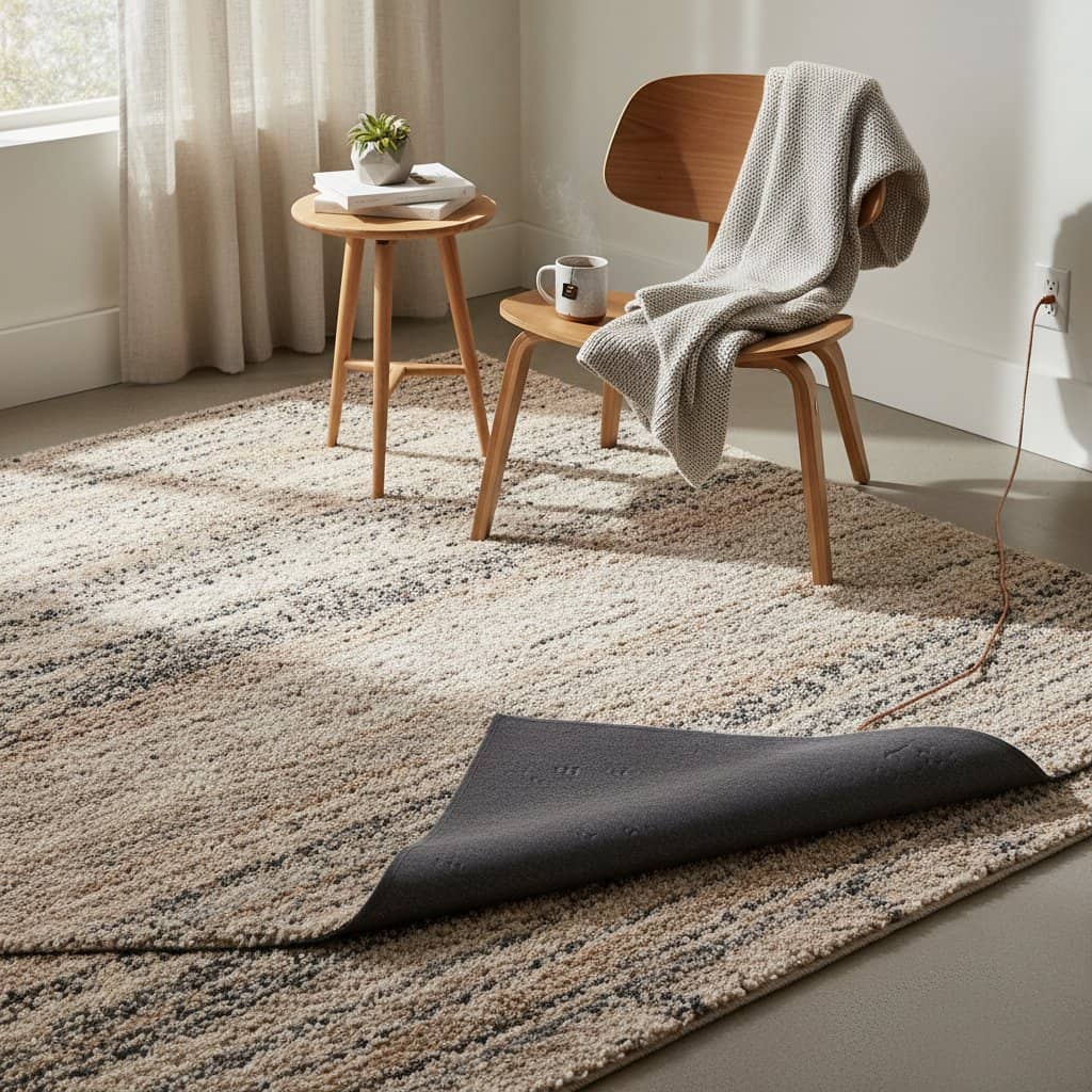 Featured image for Grounding Mats Hide Under Rugs for Indoor Earthing