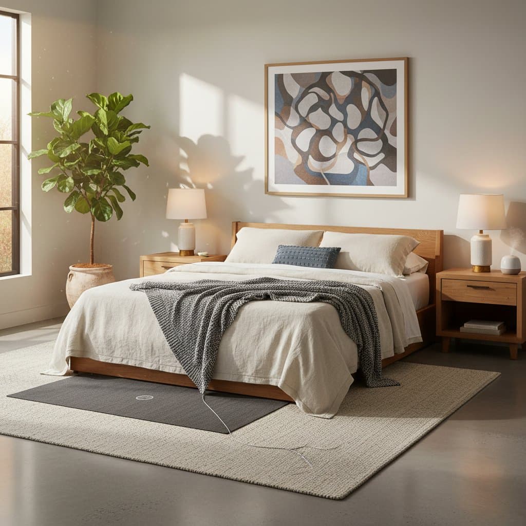 Featured image for Why Bedrooms Feel Restless Without Grounding Mats